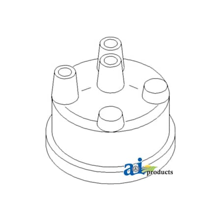 A & I Products Cap, Distributor (6 Volt) 4.5" x4.5" x3" A-1909008